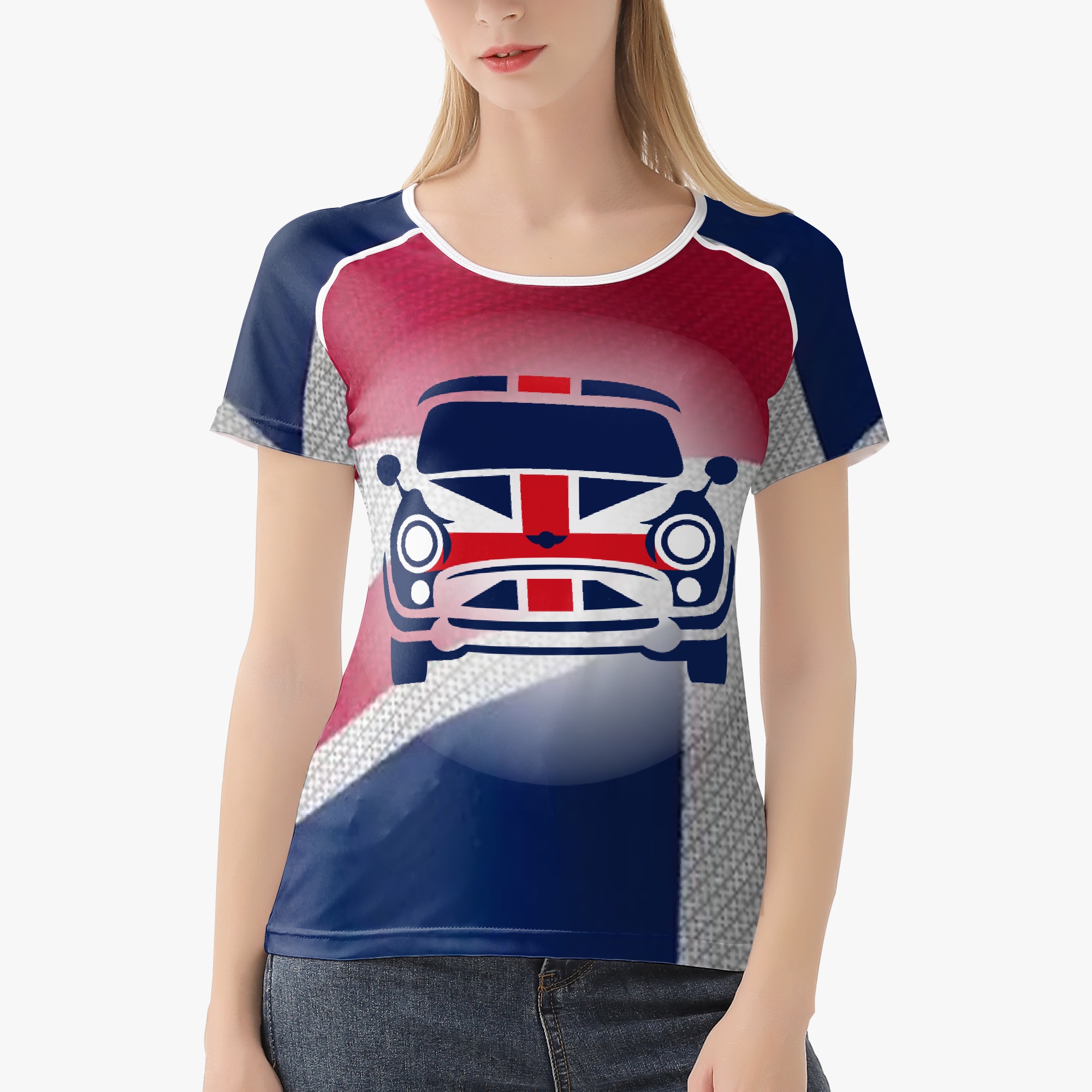 Maglietta Queen Union Jack Vintage - Band Logo Ufficiale, Skinny Fit Donna (Taglia M)