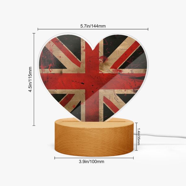 Union Jack Heart Light