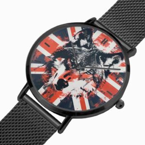 Mesh Strap Wolf Watch