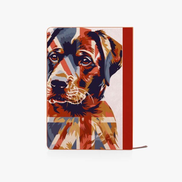 Union Jack Labrador Notebook