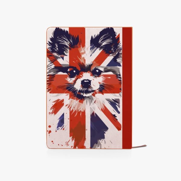 Union Jack Pomeranian Notebook