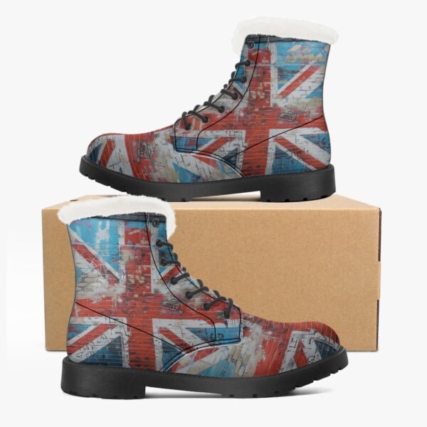 Union Jack Fur Boots