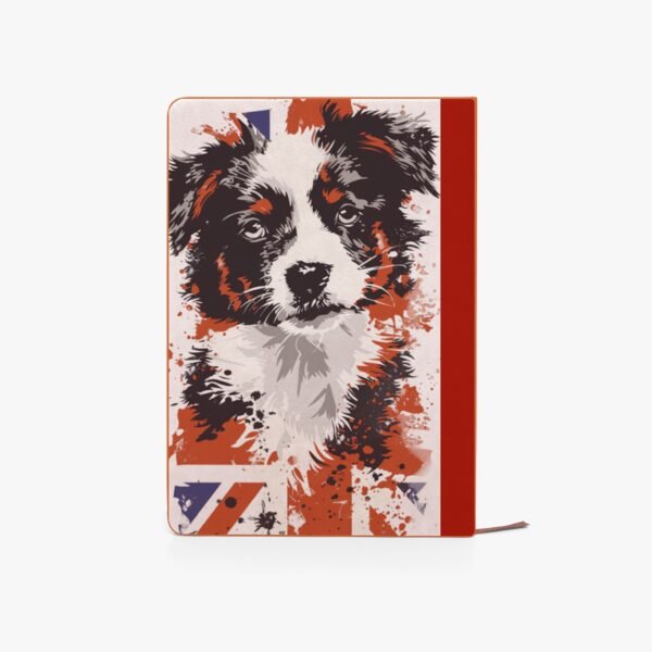 Union Jack Border Collie Notebook