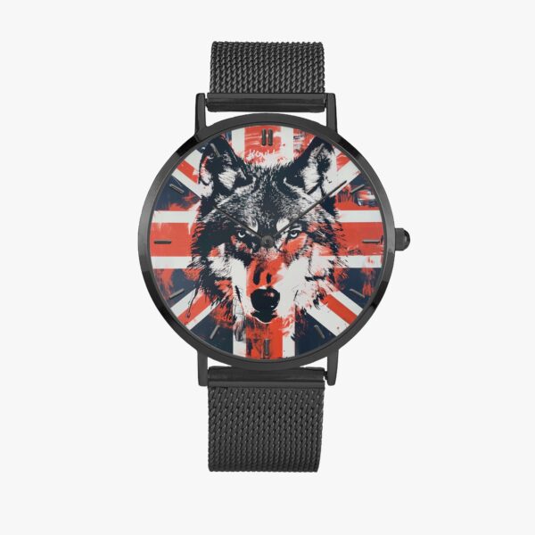 Mesh Strap Wolf Watch