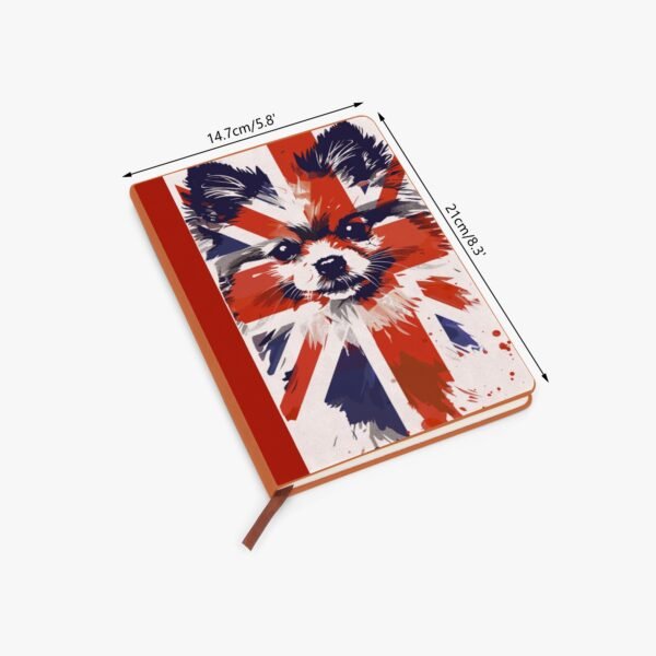 Union Jack Pomeranian Notebook