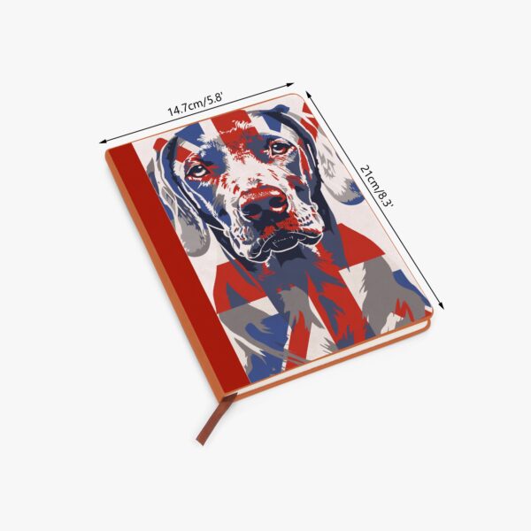 Union Jack Weimaraner Notebook