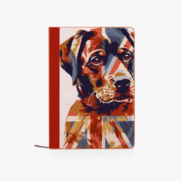 Union Jack Labrador Notebook