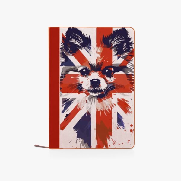 Union Jack Pomeranian Notebook