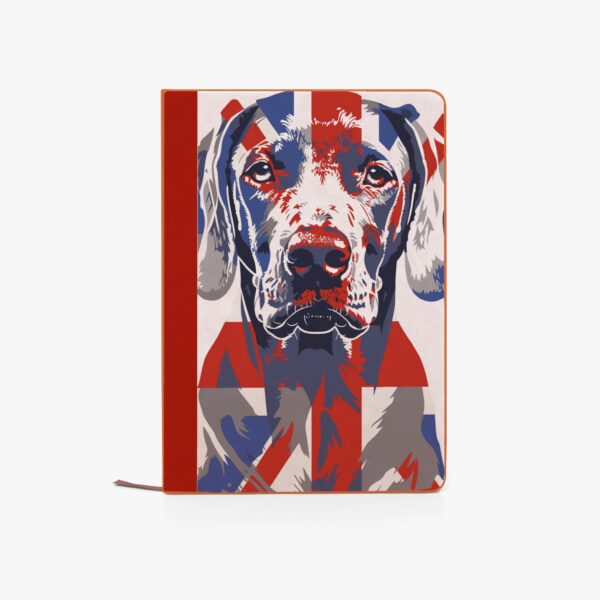 Union Jack Weimaraner Notebook