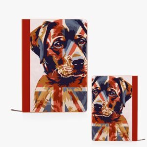 Union Jack Labrador Notebook