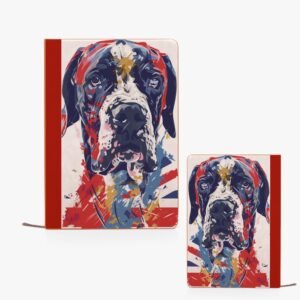 Union Jack Great Dane Notebook