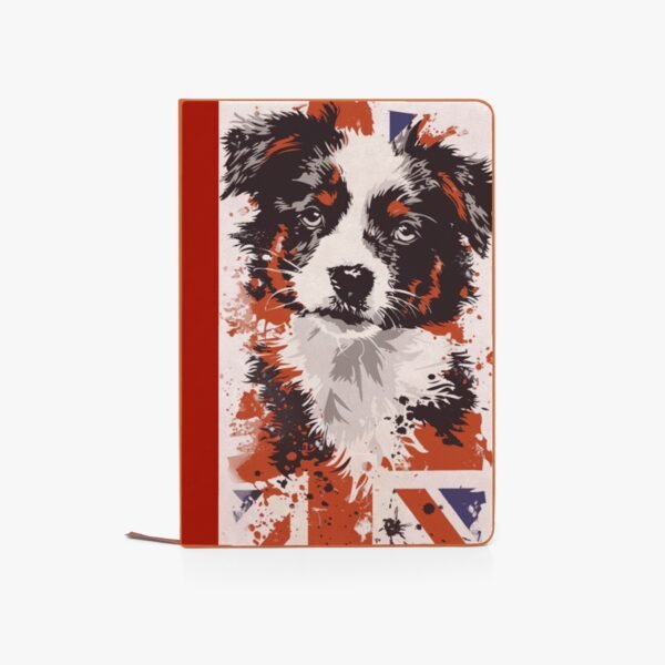 Union Jack Border Collie Notebook