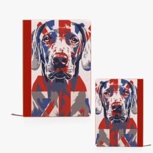 Union Jack Weimaraner Notebook