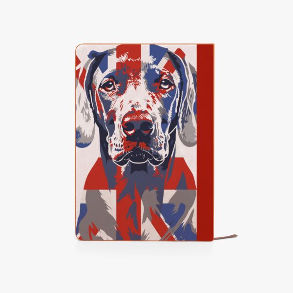 Union Jack Weimaraner Notebook