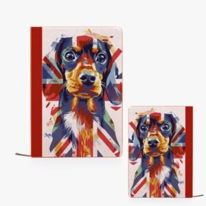 Union Jack Dashund Notebook