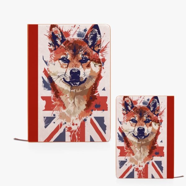 Union Jack Shiba Inu Notebook