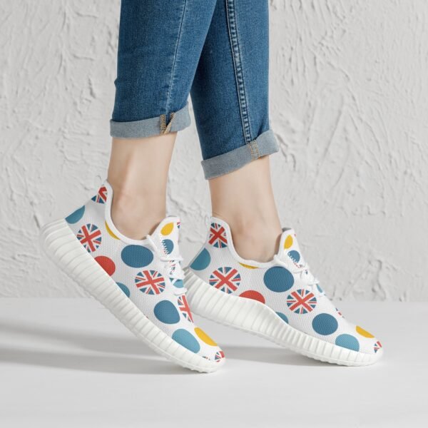 Yellow Dotted Union Jack Trainers