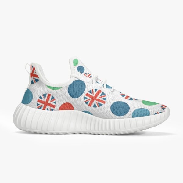 Green Dotted Union Jack Trainers