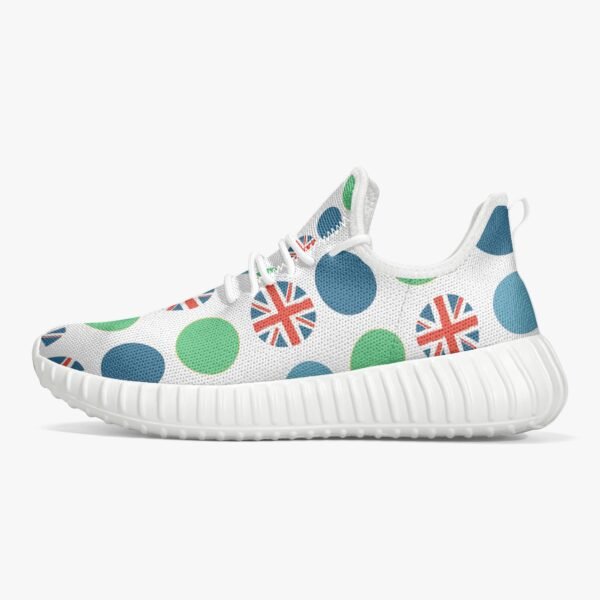 Green Dotted Union Jack Trainers