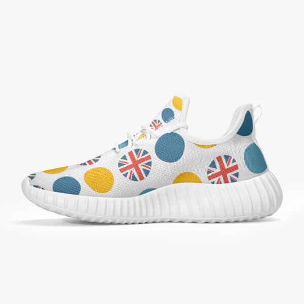 Yellow Dotted Union Jack Trainers