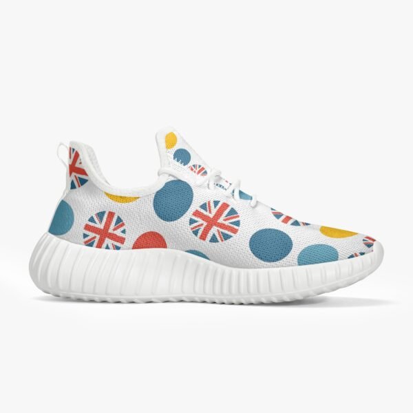 Yellow Dotted Union Jack Trainers