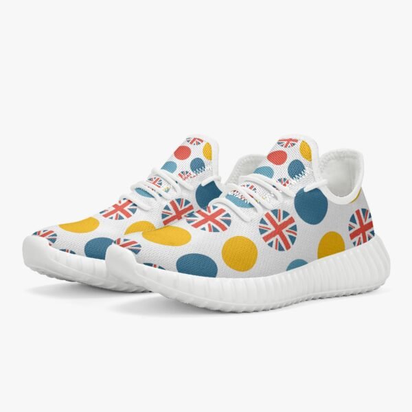 Yellow Dotted Union Jack Trainers