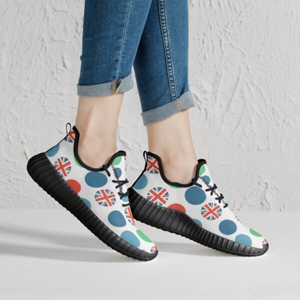 Green Dotted Union Jack Trainers