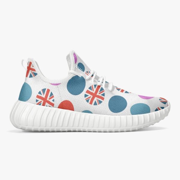 Pink Dotted Union Jack Trainers