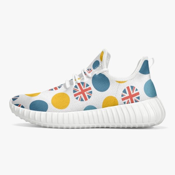 Yellow Dotted Union Jack Trainers