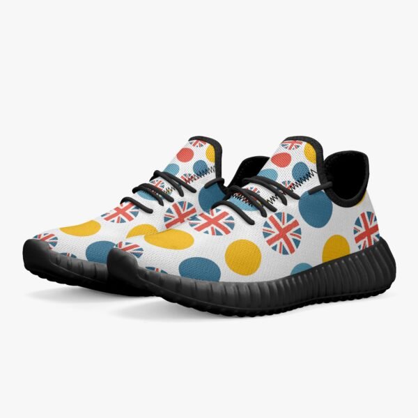 Yellow Dotted Union Jack Trainers