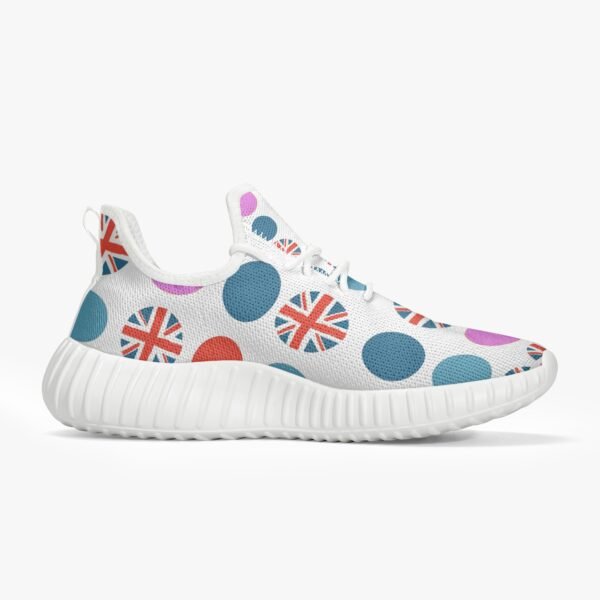 Pink Dotted Union Jack Trainers