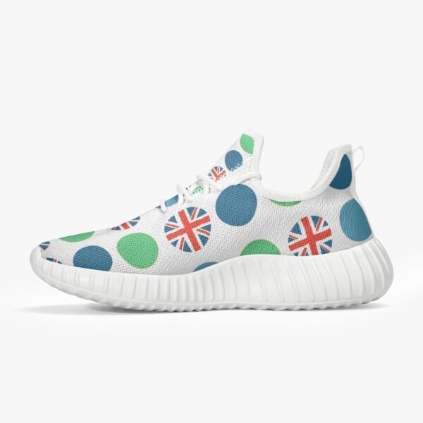 Green Dotted Union Jack Trainers