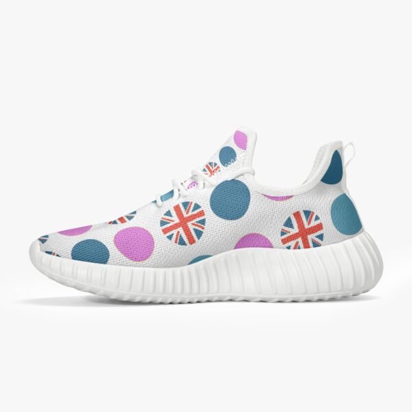 Pink Dotted Union Jack Trainers